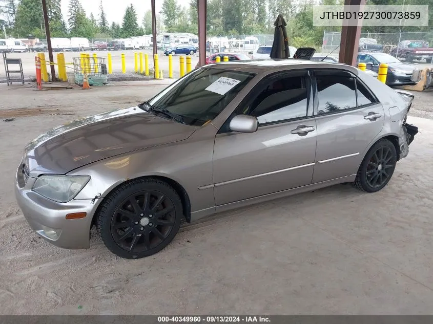 2003 Lexus Is 300 VIN: JTHBD192730073859 Lot: 40349960