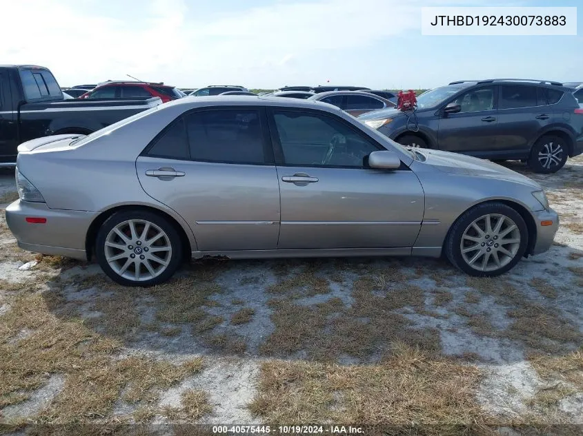 2003 Lexus Is 300 VIN: JTHBD192430073883 Lot: 40575445