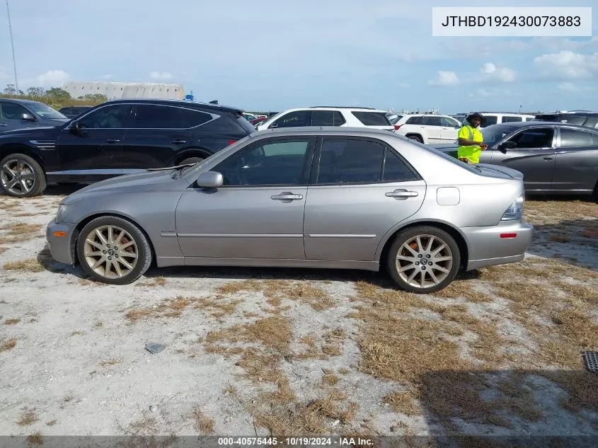 2003 Lexus Is 300 VIN: JTHBD192430073883 Lot: 40575445