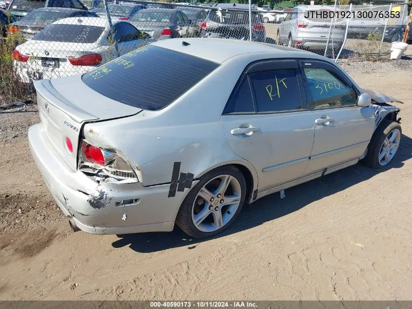 2003 Lexus Is 300 VIN: JTHBD192130076353 Lot: 40590173