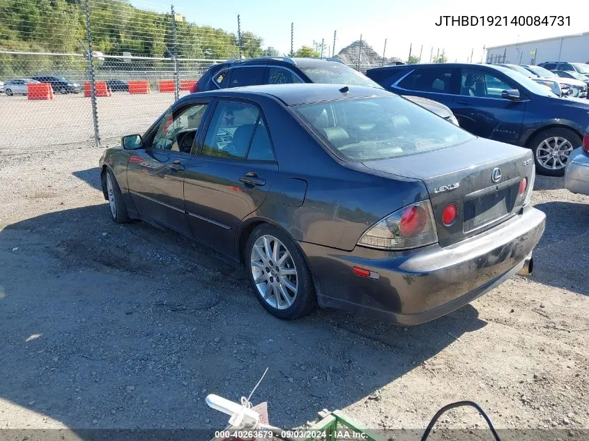 2004 Lexus Is 300 VIN: JTHBD192140084731 Lot: 40263679