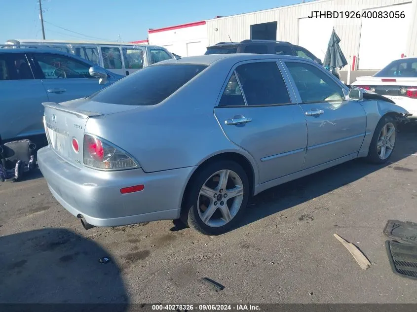 2004 Lexus Is 300 VIN: JTHBD192640083056 Lot: 40278326