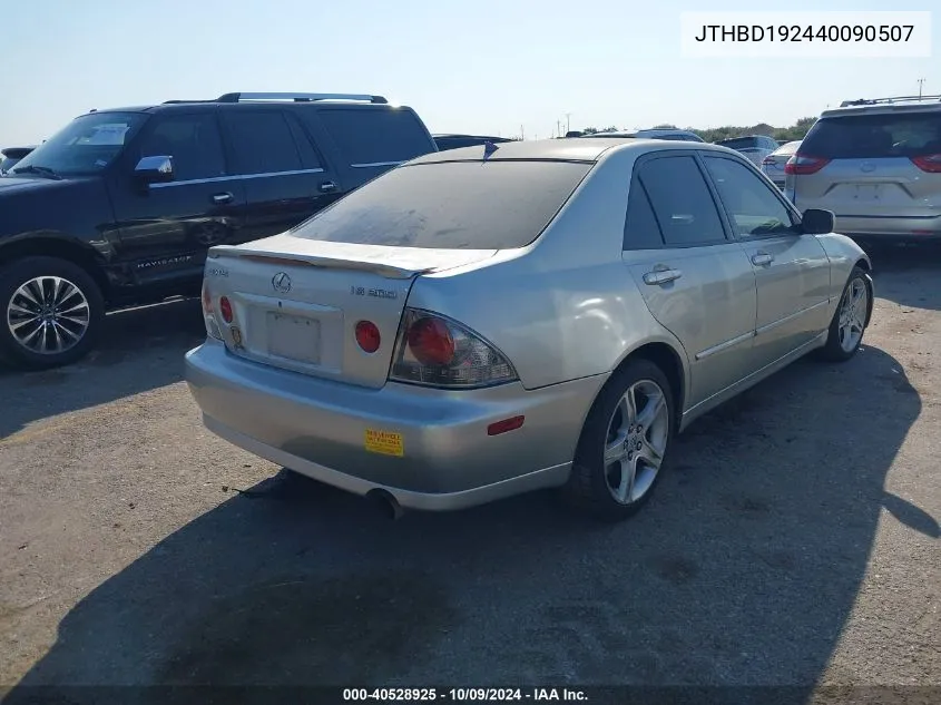 2004 Lexus Is 300 300 VIN: JTHBD192440090507 Lot: 40528925