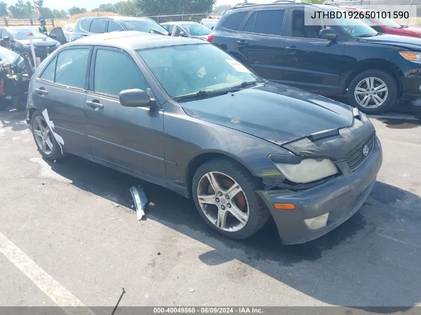 2005 Lexus Is 300 VIN: JTHBD192650101590 Lot: 40049565