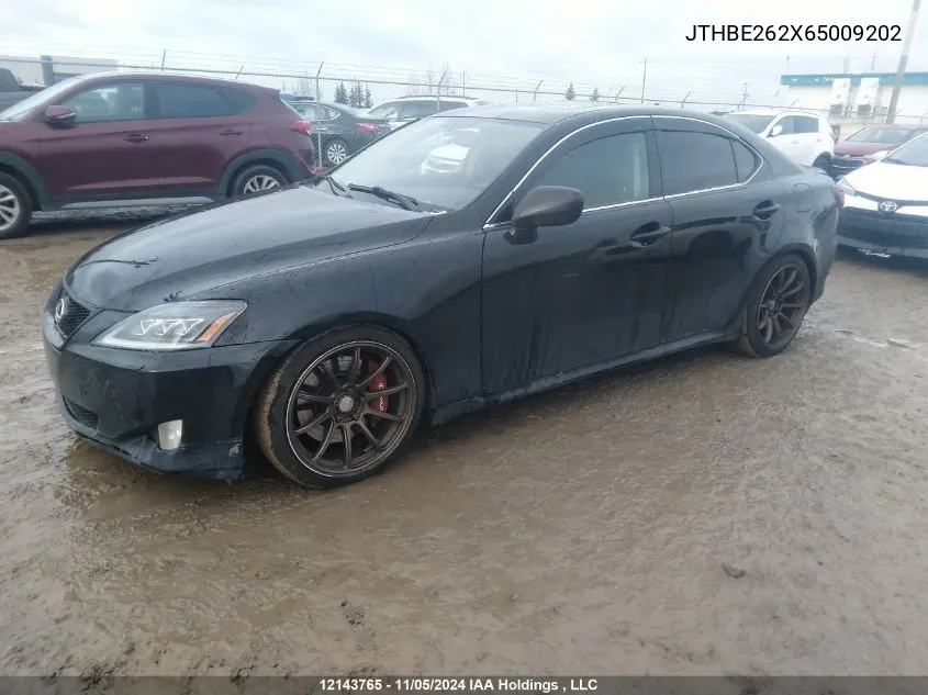 2006 Lexus Is 350 VIN: JTHBE262X65009202 Lot: 12143765