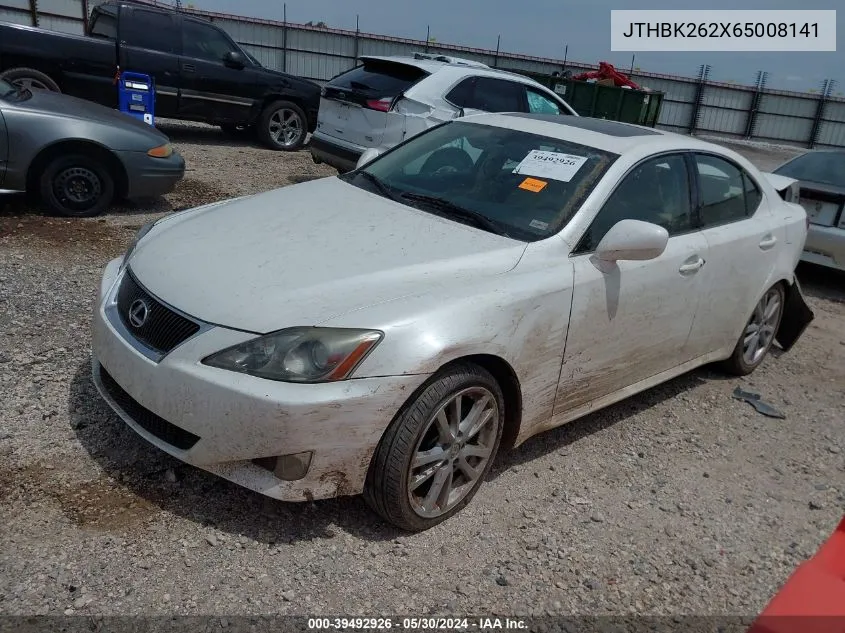 2006 Lexus Is 250 VIN: JTHBK262X65008141 Lot: 39492926