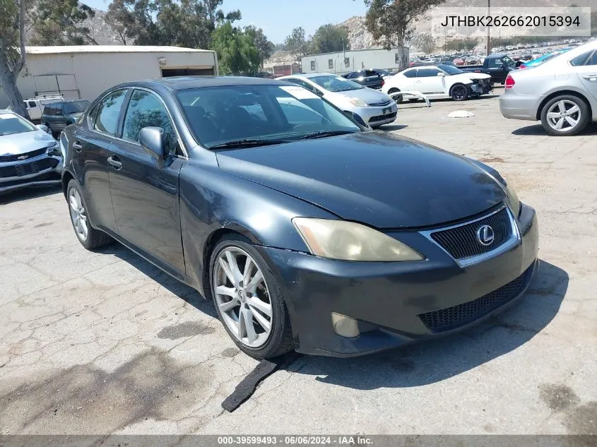 JTHBK262662015394 2006 Lexus Is 250