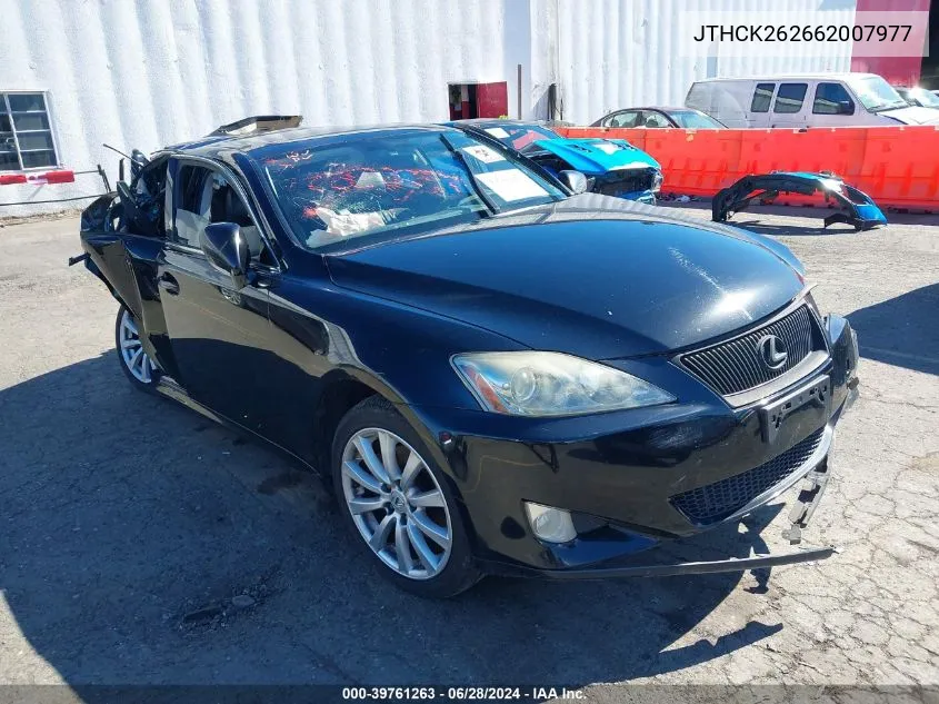 2006 Lexus Is 250 VIN: JTHCK262662007977 Lot: 39761263