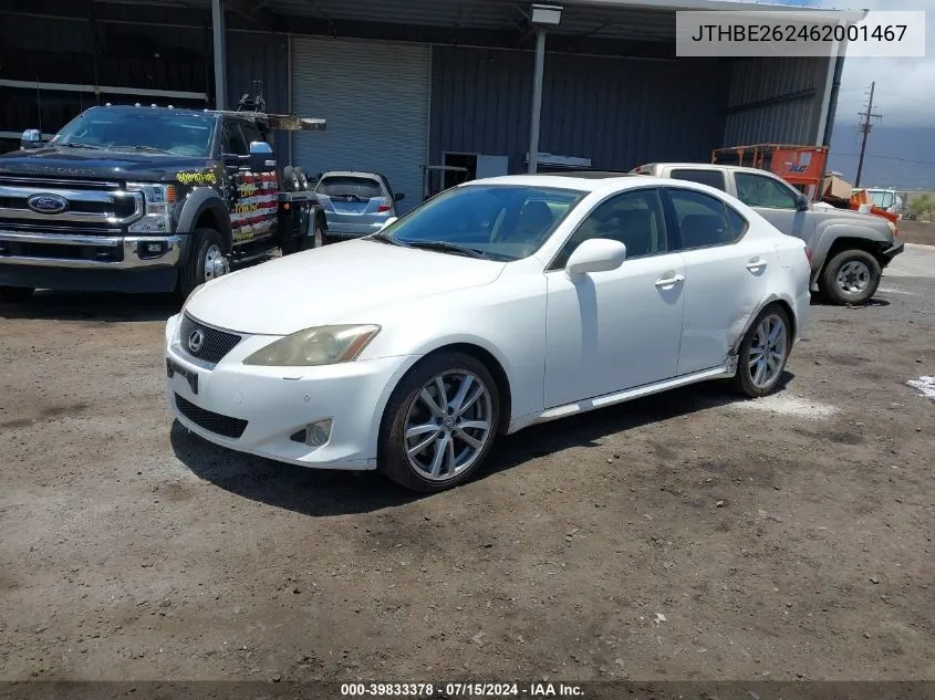 JTHBE262462001467 2006 Lexus Is 350