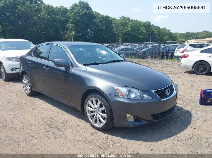 2006 Lexus Is 250 VIN: JTHCK262965005591 Lot: 40015509