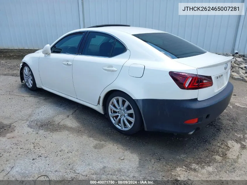 JTHCK262465007281 2006 Lexus Is 250