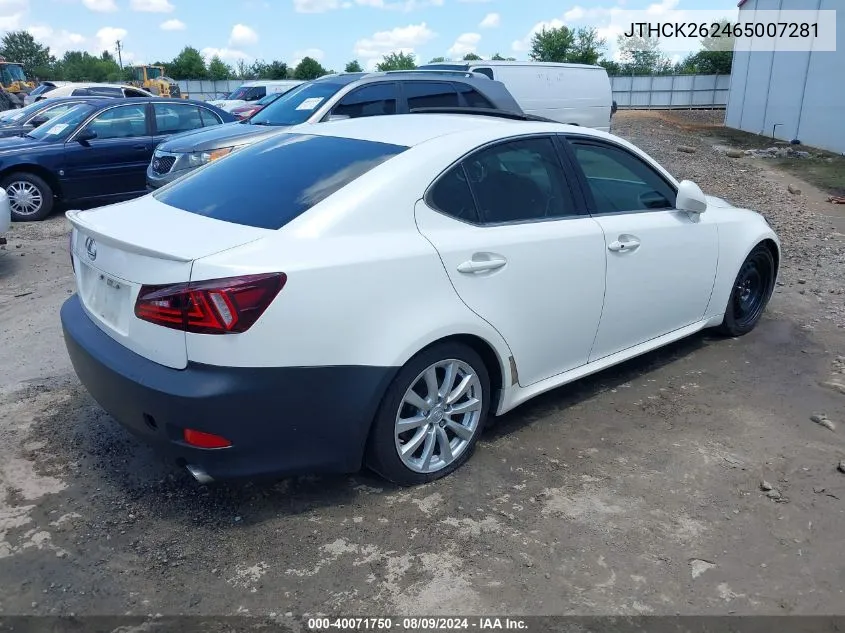 JTHCK262465007281 2006 Lexus Is 250