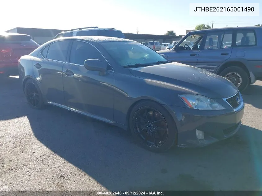 2006 Lexus Is 350 VIN: JTHBE262165001490 Lot: 40282645