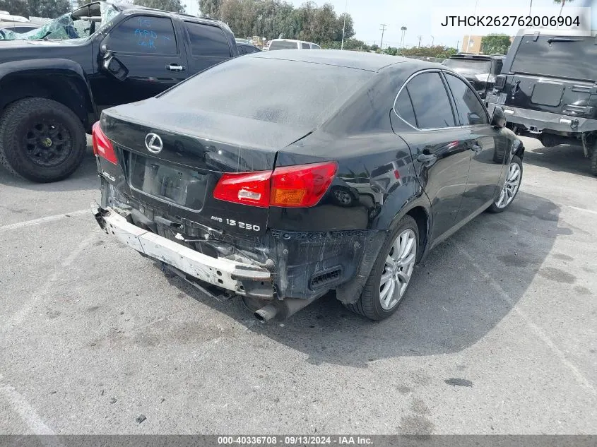 JTHCK262762006904 2006 Lexus Is 250