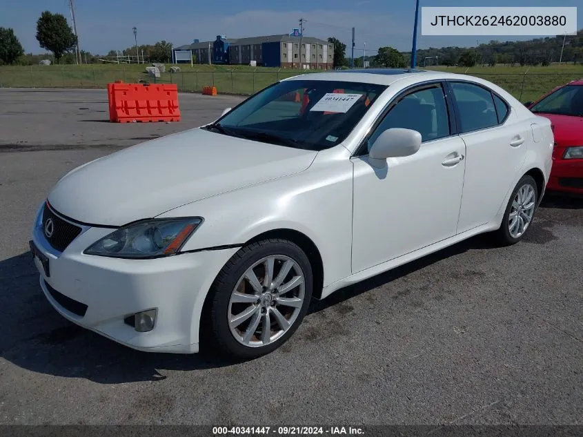 2006 Lexus Is 250 VIN: JTHCK262462003880 Lot: 40341447