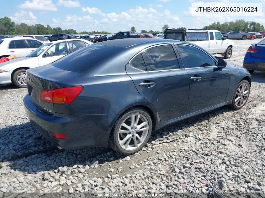 JTHBK262X65016224 2006 Lexus Is 250