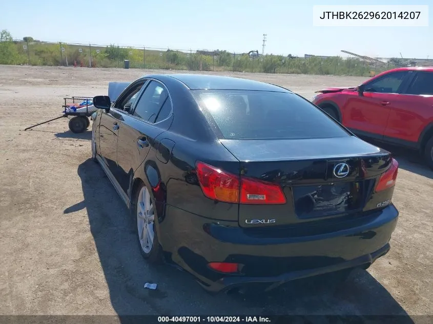 JTHBK262962014207 2006 Lexus Is 250