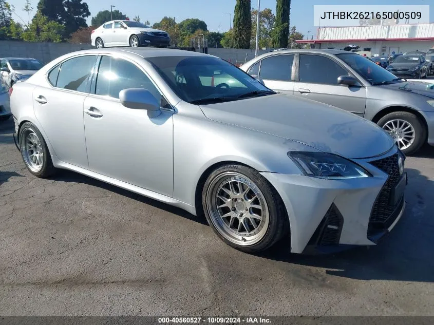 2006 Lexus Is 250 VIN: JTHBK262165000509 Lot: 40560527