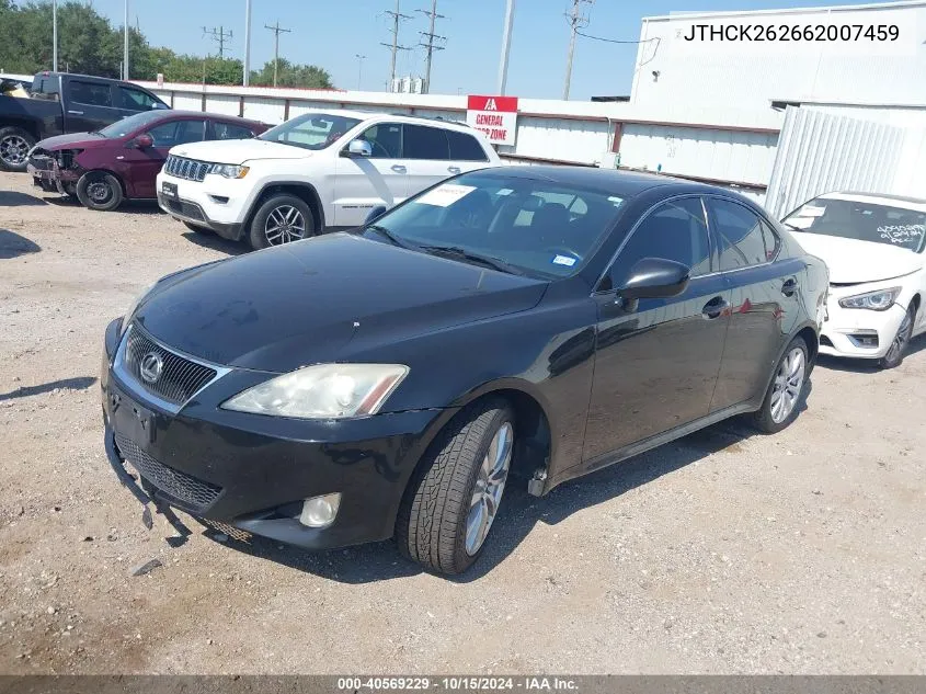 2006 Lexus Is 250 VIN: JTHCK262662007459 Lot: 40569229