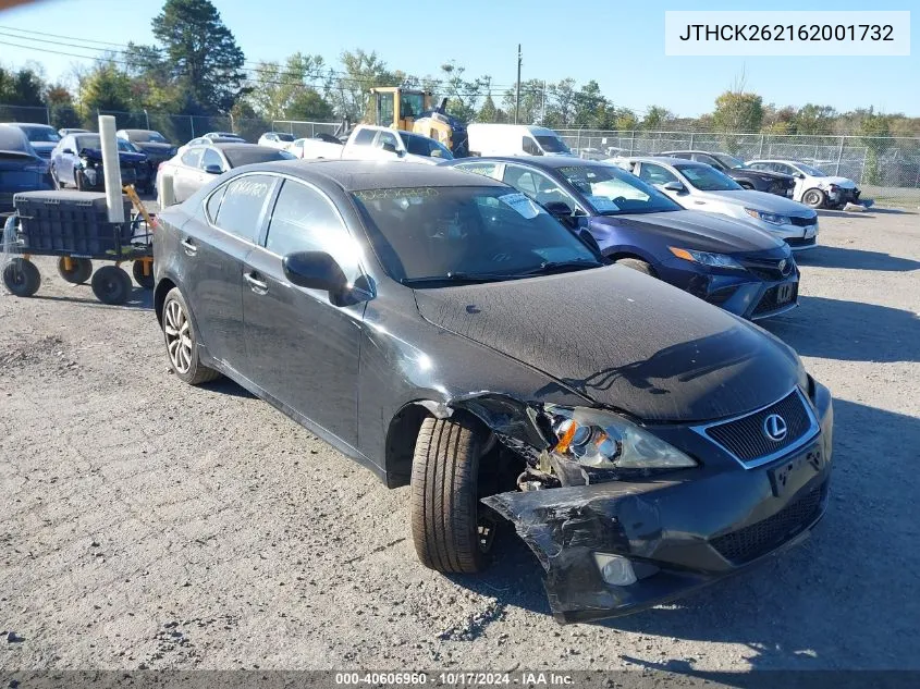 2006 Lexus Is 250 VIN: JTHCK262162001732 Lot: 40606960