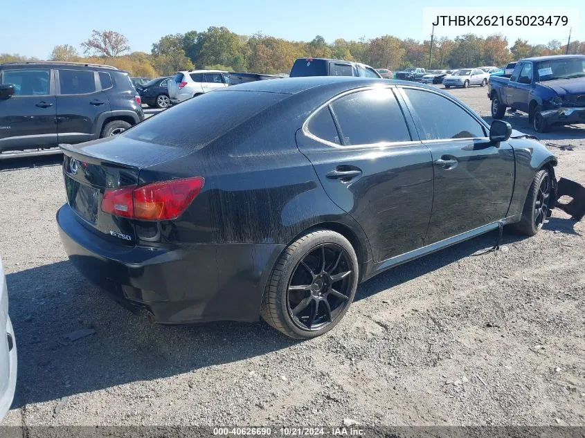 2006 Lexus Is 250 250 VIN: JTHBK262165023479 Lot: 40626690