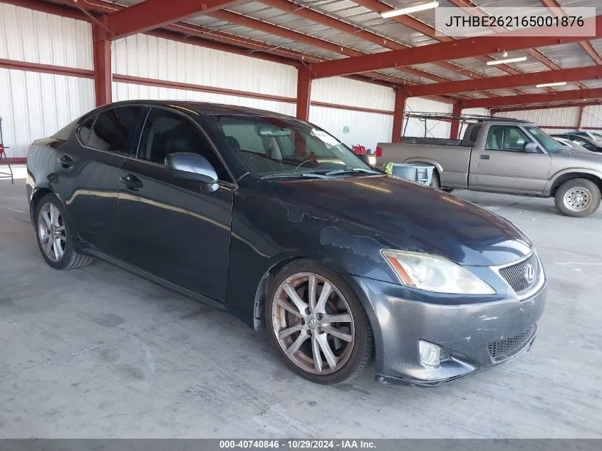 2006 Lexus Is 350 VIN: JTHBE262165001876 Lot: 40740846