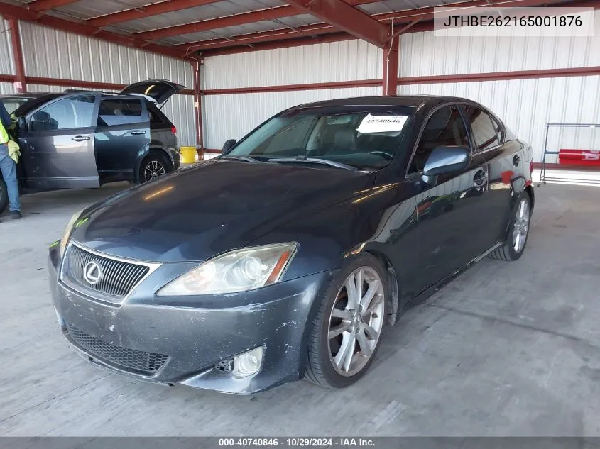 2006 Lexus Is 350 VIN: JTHBE262165001876 Lot: 40740846