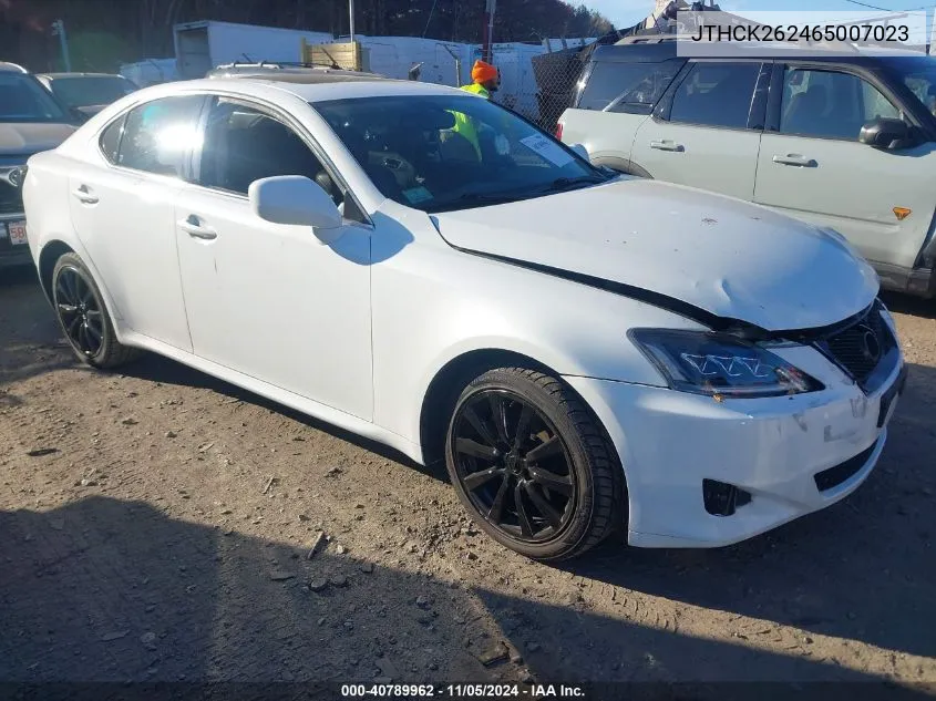 2006 Lexus Is 250 VIN: JTHCK262465007023 Lot: 40789962