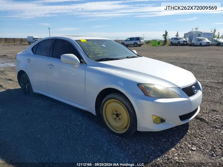 2007 Lexus Is 250 VIN: JTHCK262X72009569 Lot: 12112165