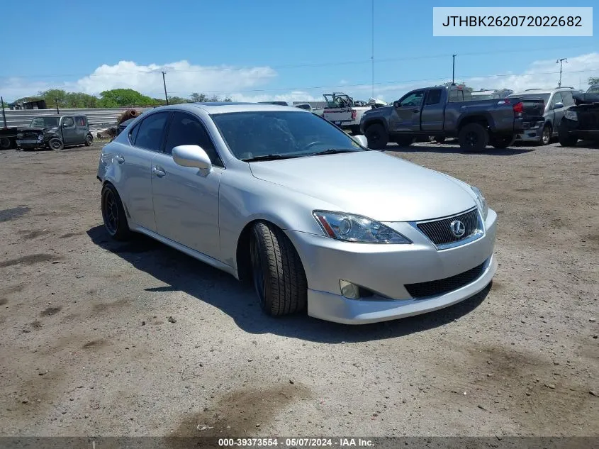 JTHBK262072022682 2007 Lexus Is 250