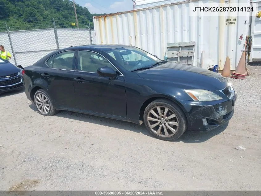 2007 Lexus Is 250 VIN: JTHCK262872014124 Lot: 39690895