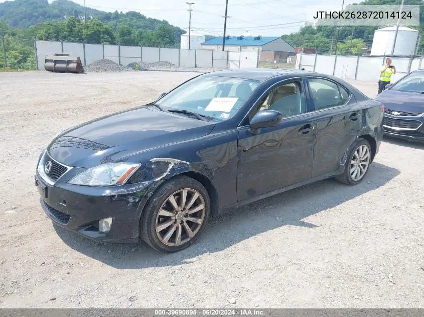 2007 Lexus Is 250 VIN: JTHCK262872014124 Lot: 39690895