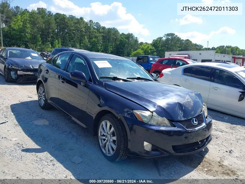 2007 Lexus Is 250 VIN: JTHCK262472011303 Lot: 39720880