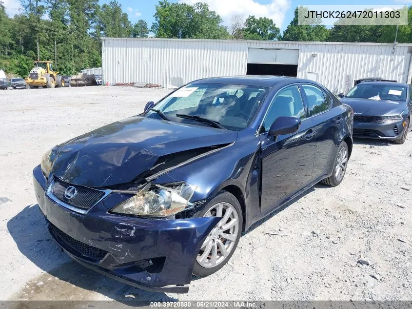 2007 Lexus Is 250 VIN: JTHCK262472011303 Lot: 39720880