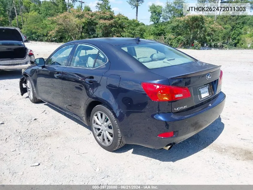 JTHCK262472011303 2007 Lexus Is 250