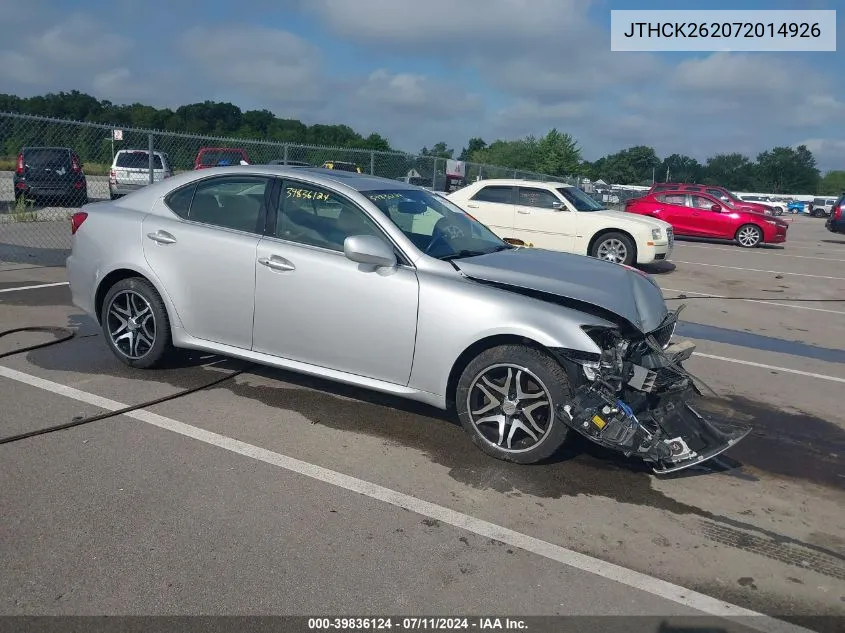 2007 Lexus Is 250 VIN: JTHCK262072014926 Lot: 39836124