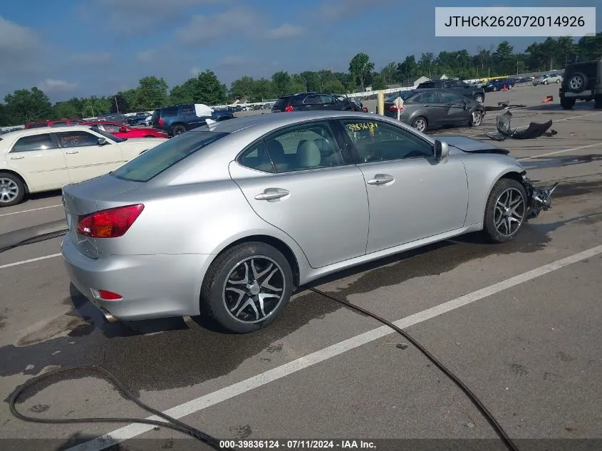 JTHCK262072014926 2007 Lexus Is 250