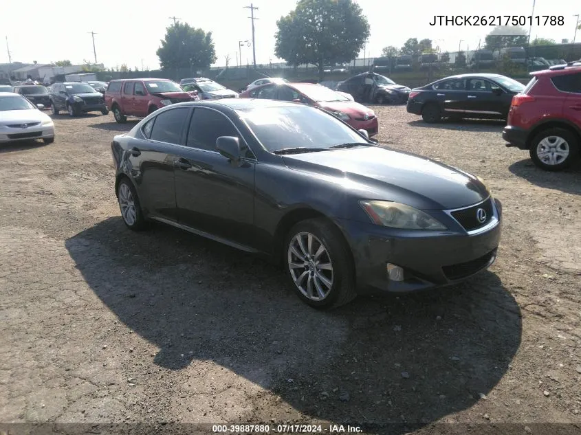 2007 Lexus Is 250 VIN: JTHCK262175011788 Lot: 39887880