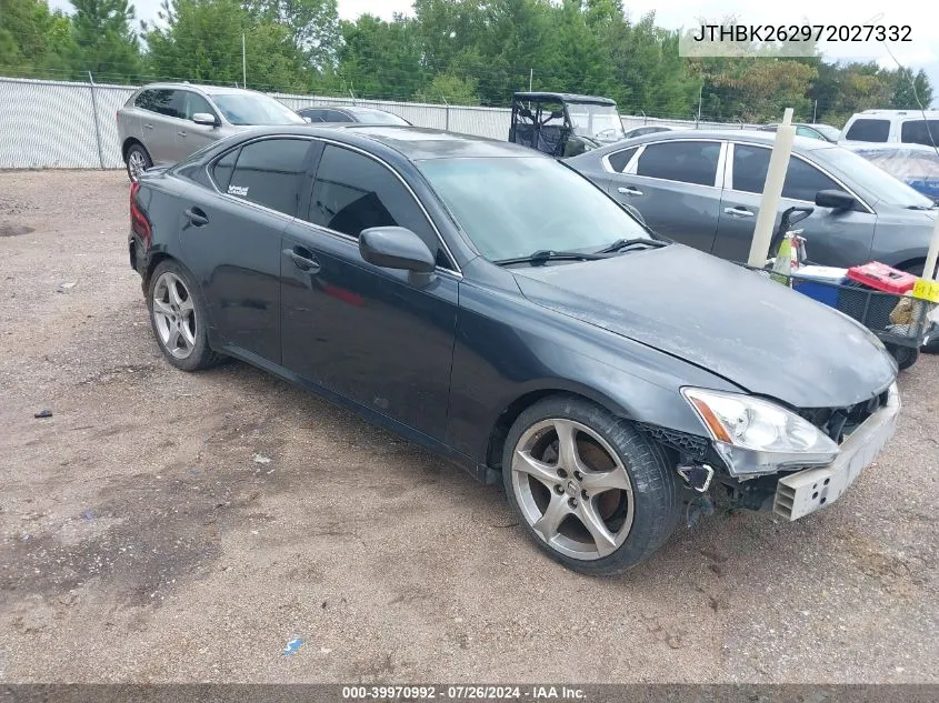 2007 Lexus Is 250 VIN: JTHBK262972027332 Lot: 39970992