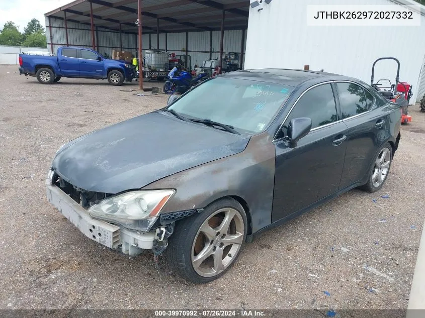 2007 Lexus Is 250 VIN: JTHBK262972027332 Lot: 39970992