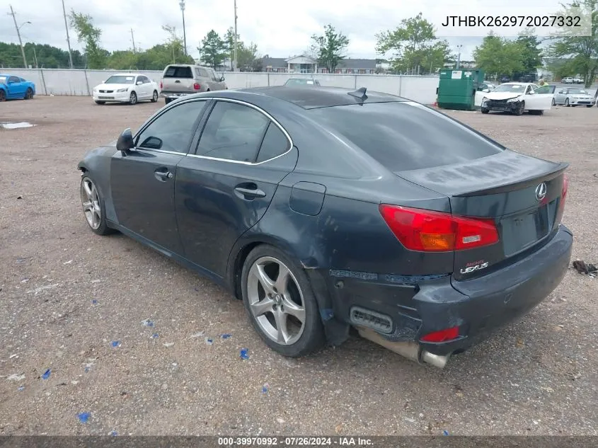 2007 Lexus Is 250 VIN: JTHBK262972027332 Lot: 39970992