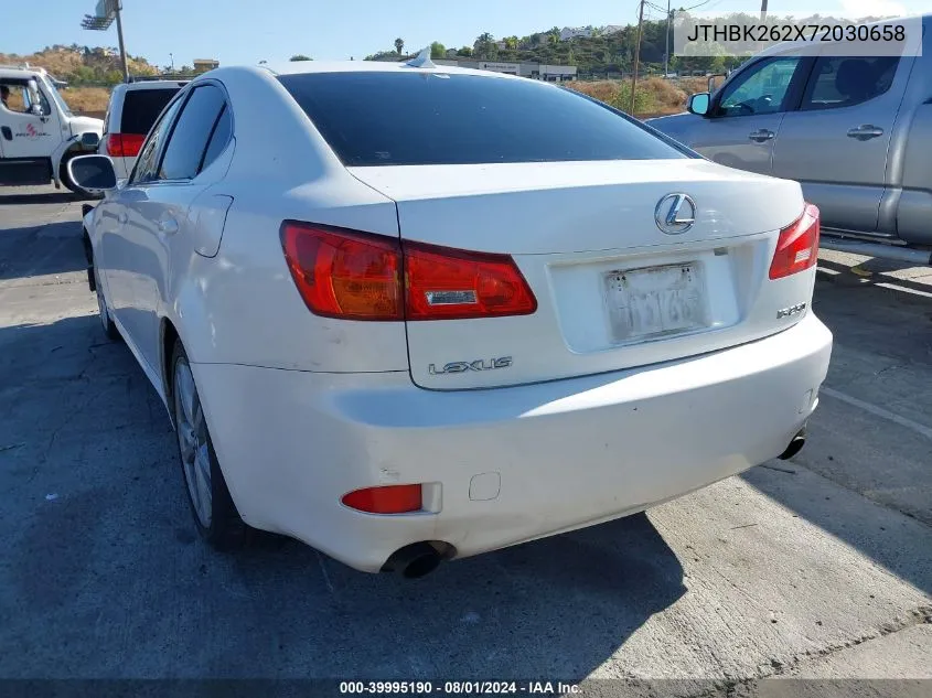 2007 Lexus Is 250 VIN: JTHBK262X72030658 Lot: 39995190