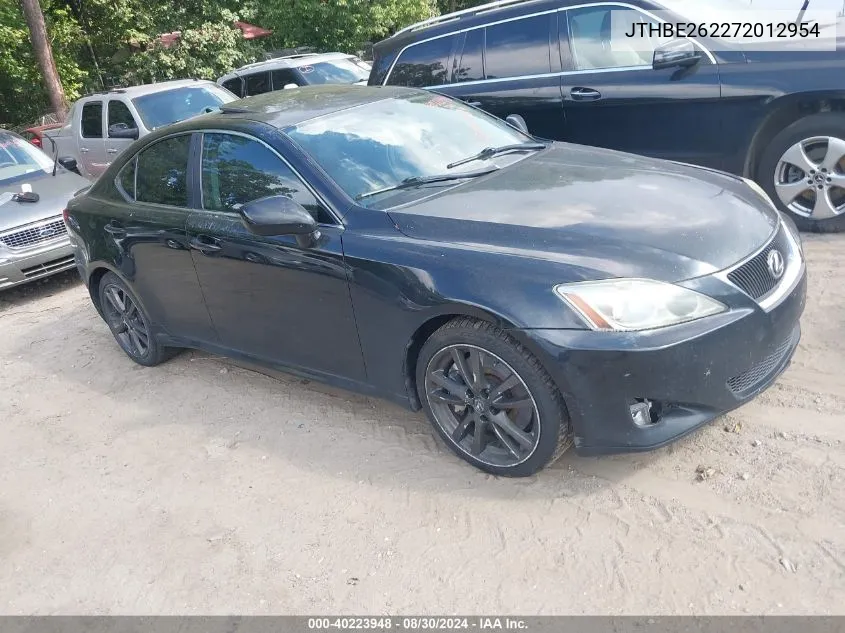 JTHBE262272012954 2007 Lexus Is 350