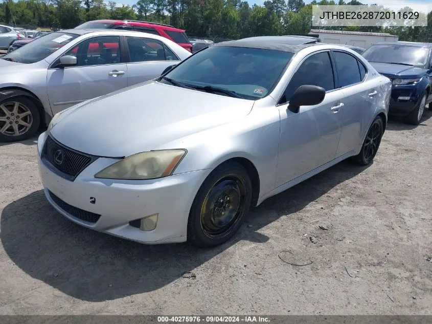 2007 Lexus Is 350 VIN: JTHBE262872011629 Lot: 40694382