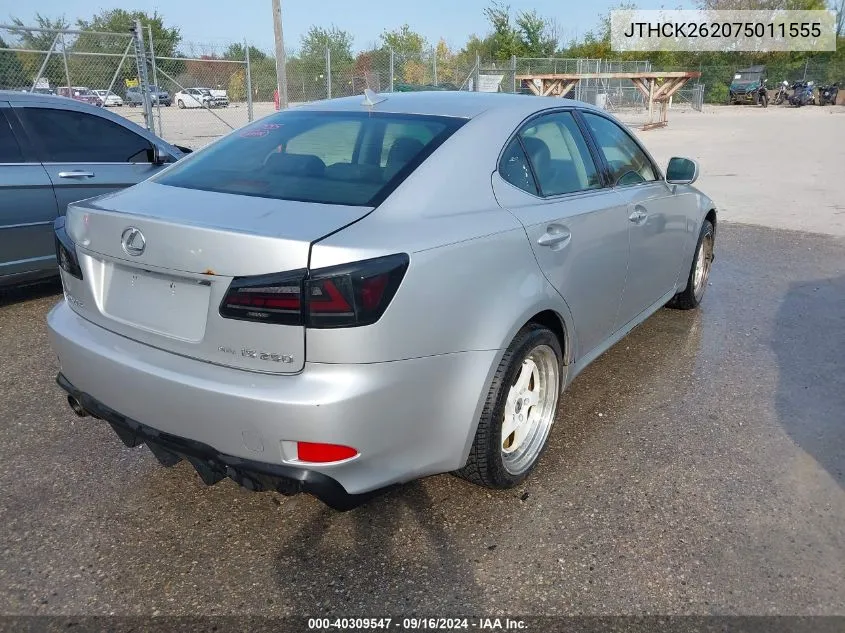 JTHCK262075011555 2007 Lexus Is 250