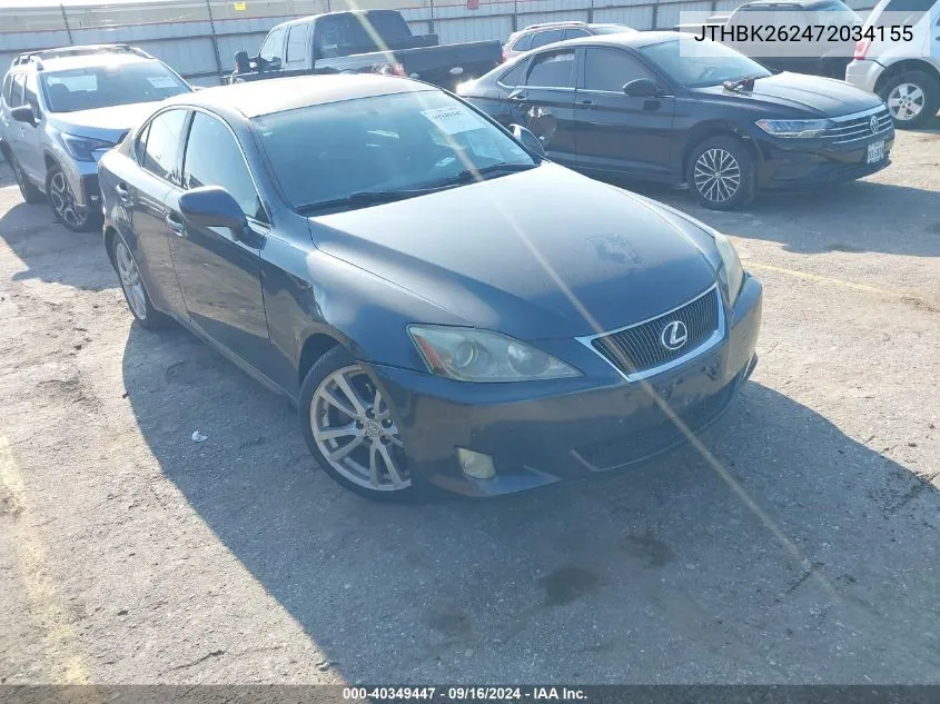 JTHBK262472034155 2007 Lexus Is 250