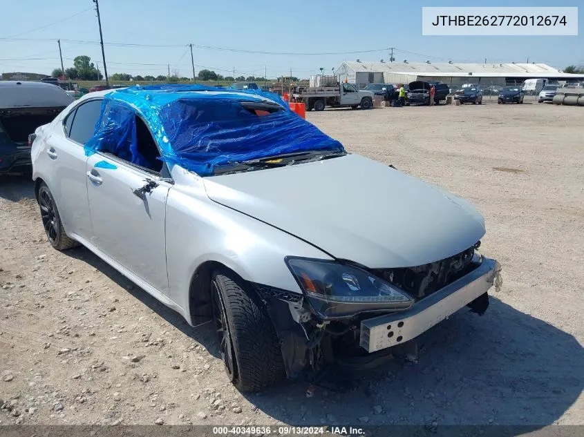 2007 Lexus Is 350 VIN: JTHBE262772012674 Lot: 40349636