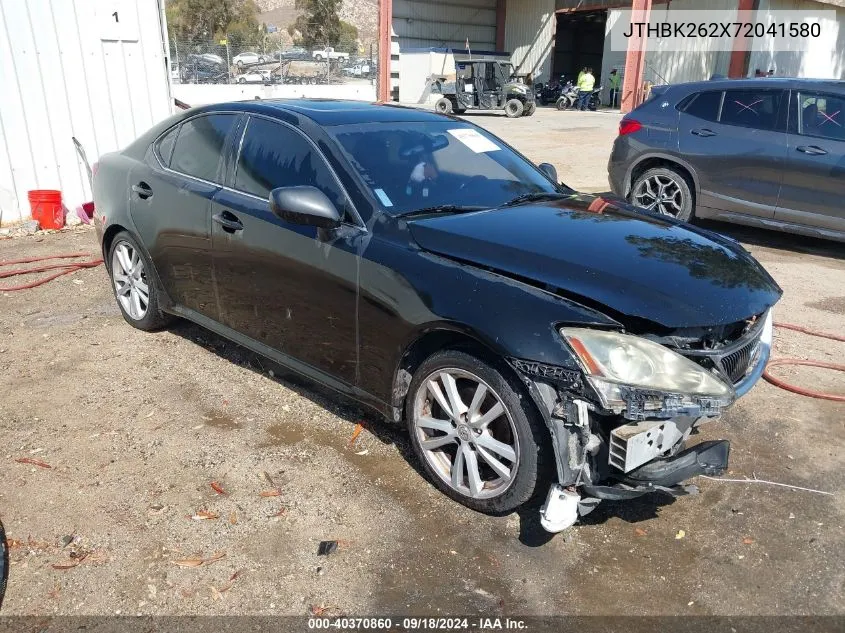 2007 Lexus Is 250 VIN: JTHBK262X72041580 Lot: 40370860