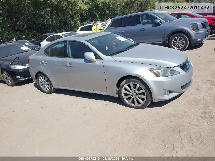 2007 Lexus Is 250 VIN: JTHCK262X72010432 Lot: 40372210