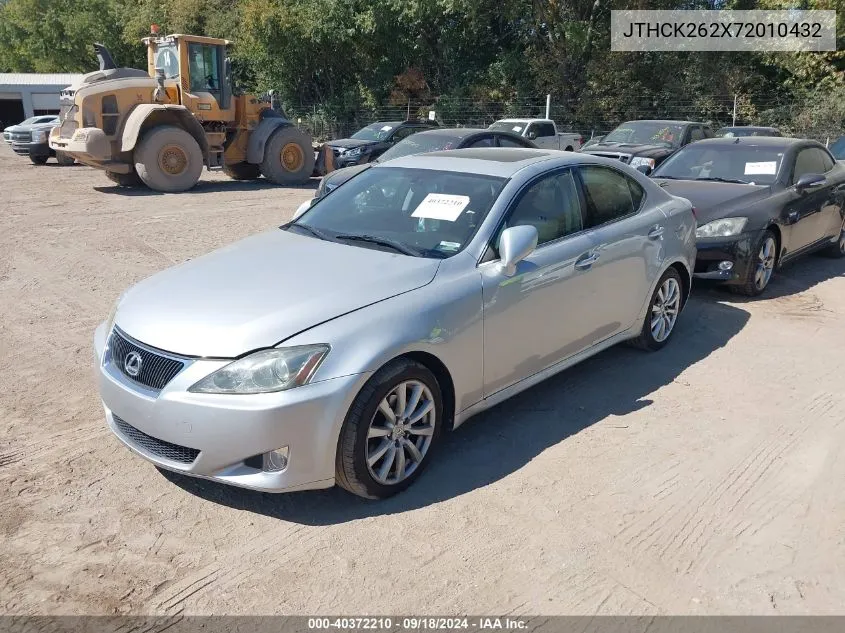 2007 Lexus Is 250 VIN: JTHCK262X72010432 Lot: 40372210